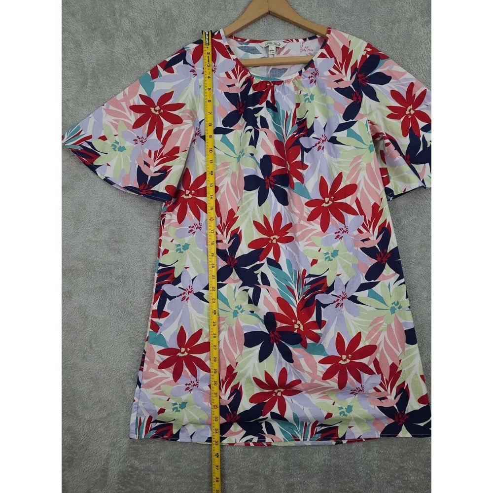The Pioneer Woman Scoop Neck Mini Dress Bell Sleeves‎  Floral Print 100% Cotton - Picture 9 of 12